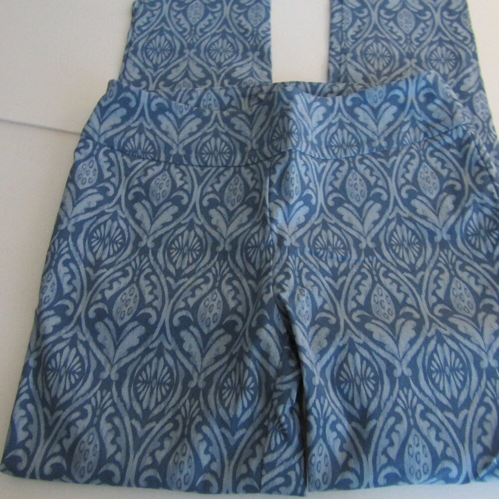 Soft Surroundings Blue/Blue Patterned Classic Fit… - image 1